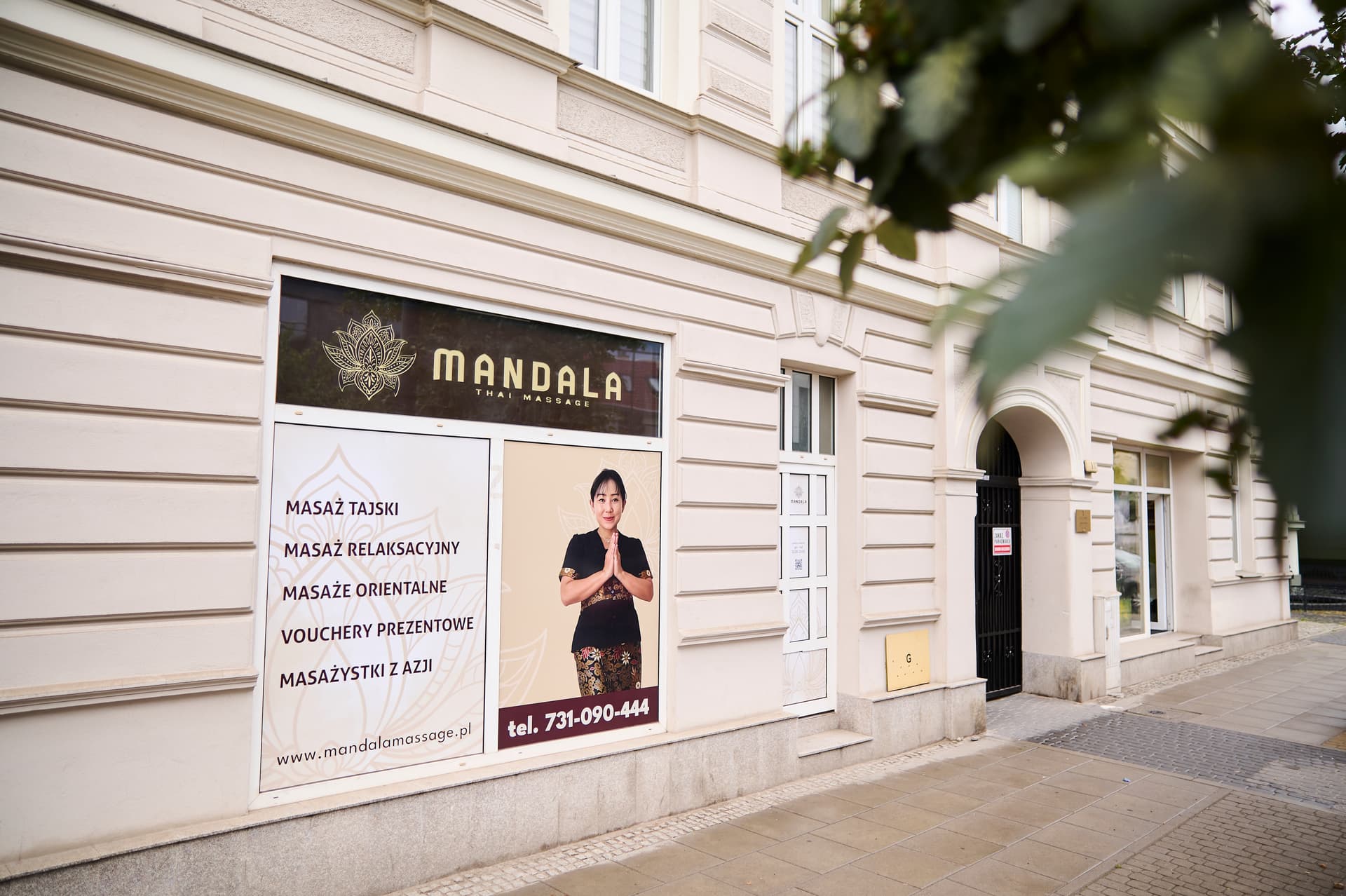 Wnętrze salonu Mandala Thai Massage Bydgoszcz